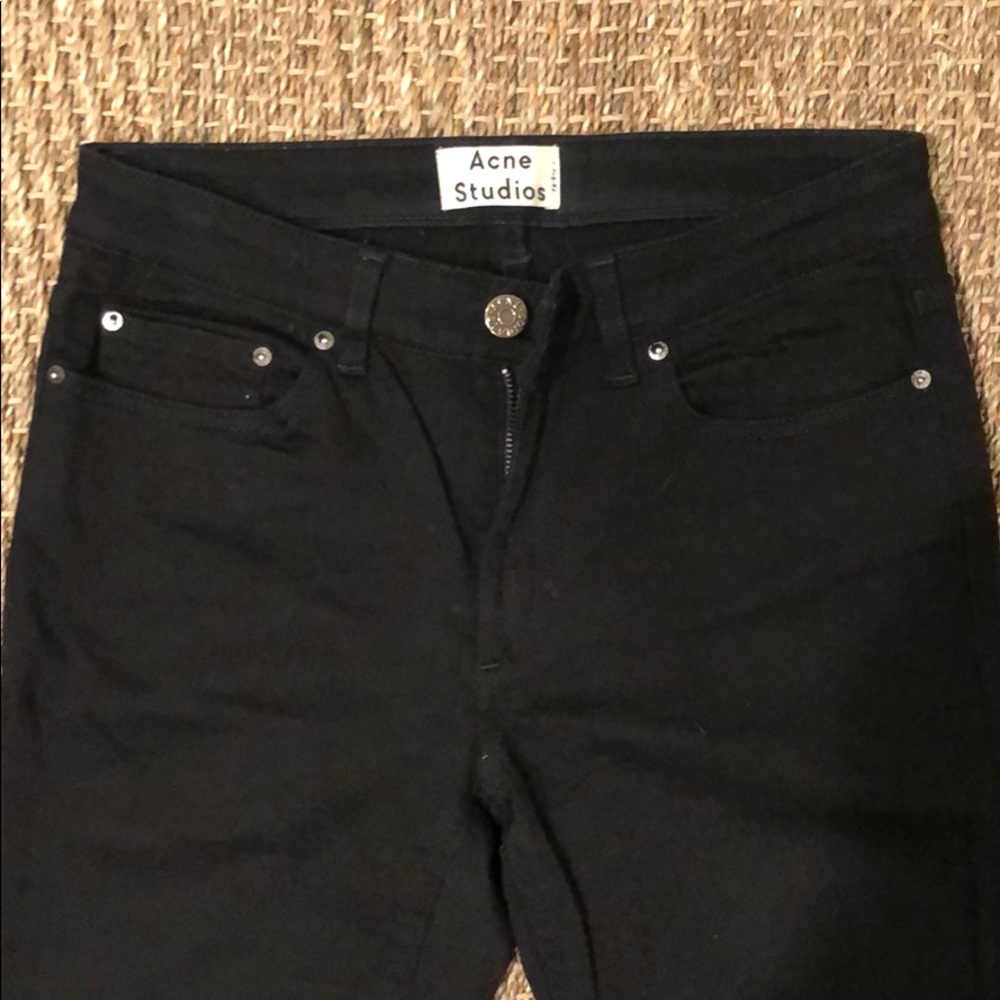 Black ACNE skinny jeans size 28/32